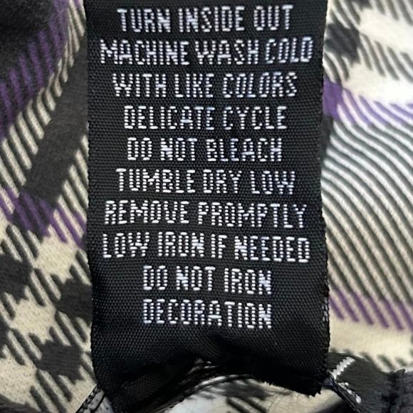 Size S Wet Seal Purple, Gray, and White Plaid belted and button up Women's Trenc - Picture 9 of 10